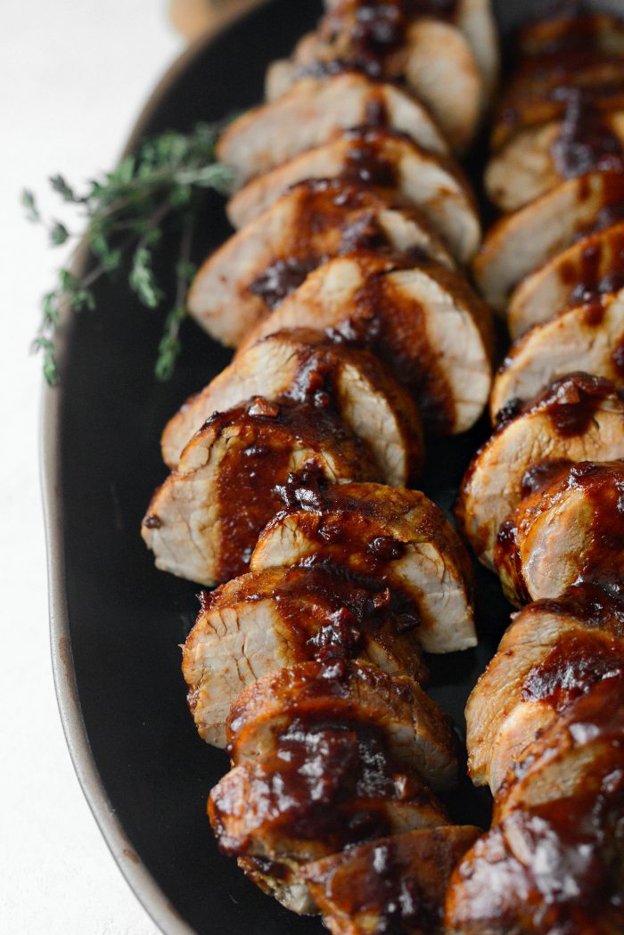 Chipotle Pomegranate Glazed Pork Tenderloin