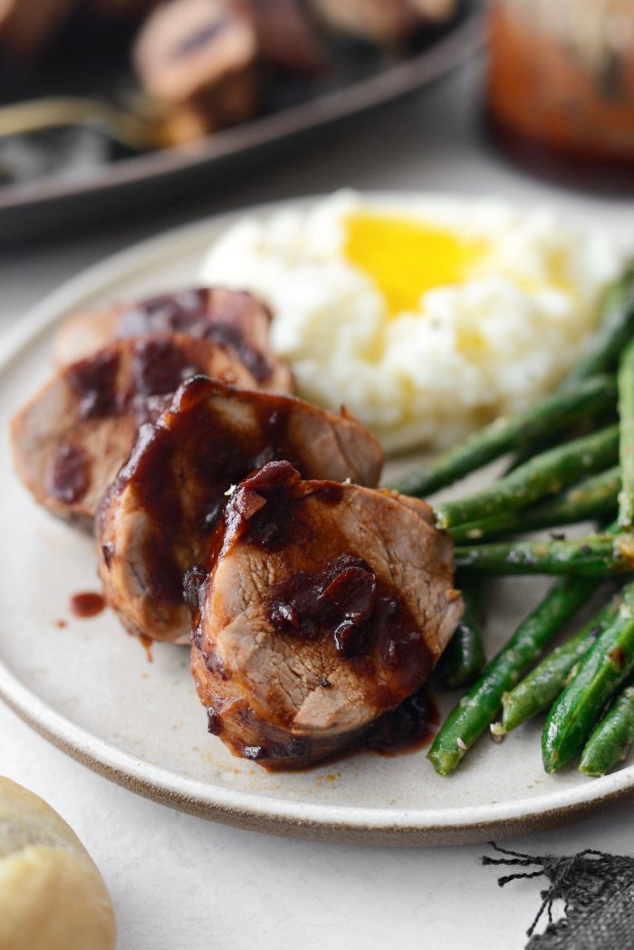 Chipotle Pomegranate Glazed Pork Tenderloin