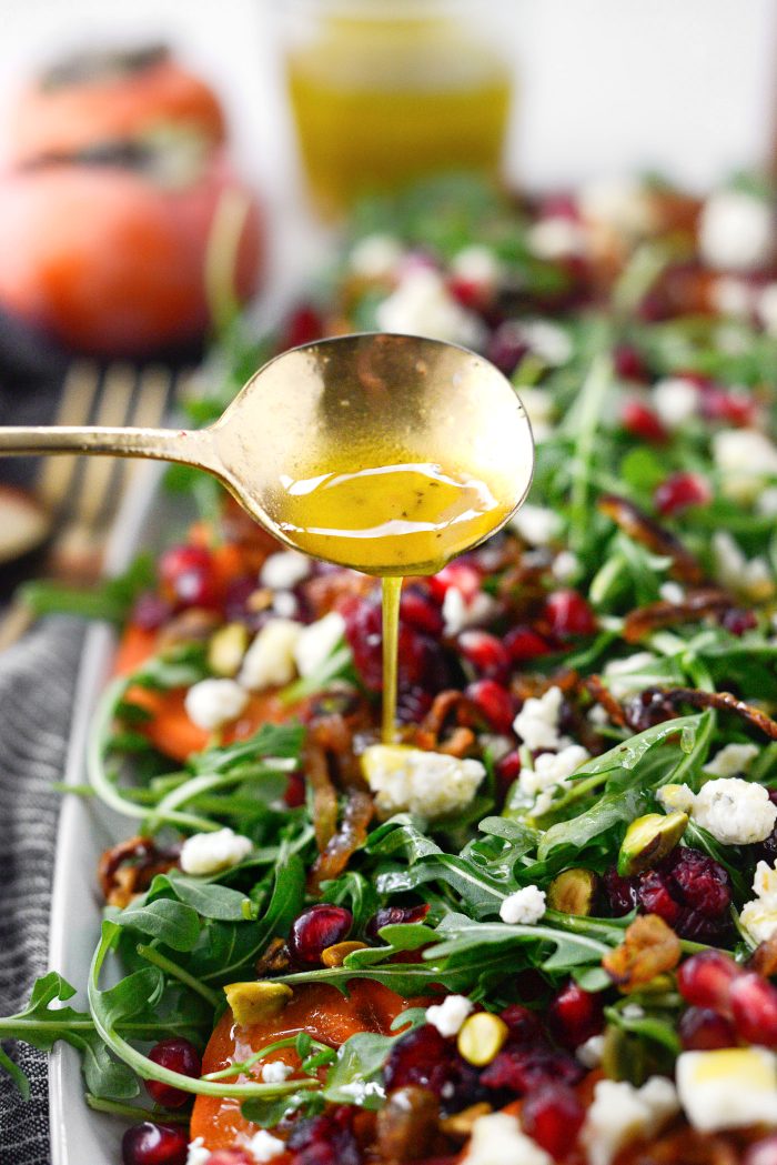 Drizzle with vinaigrette