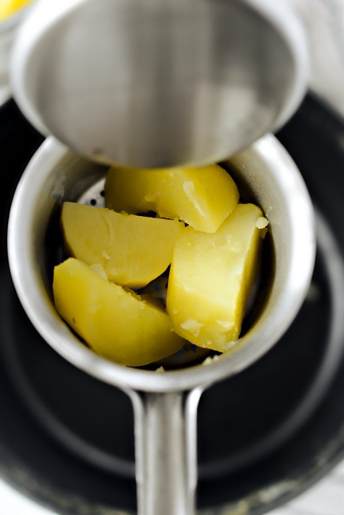 press through a potato ricer for smooth consistency