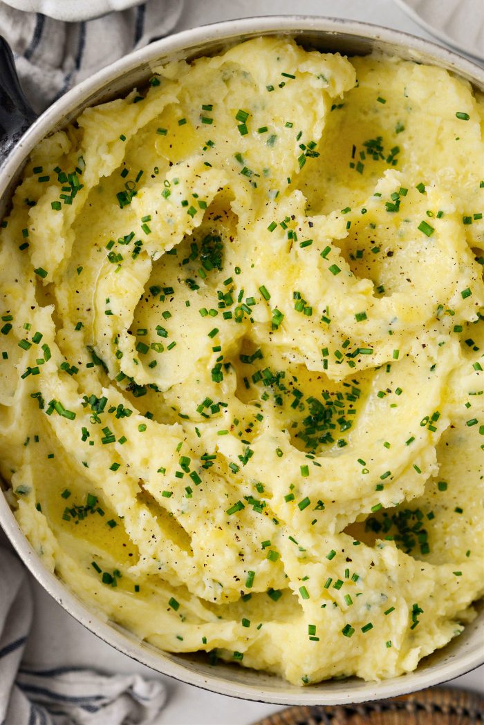 Crème Fraîche and Chive Mashed Potatoes