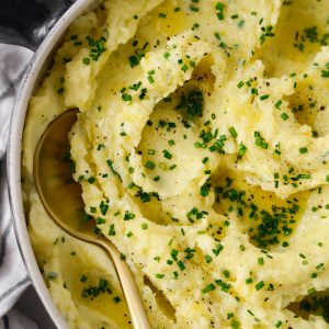 Crème Fraîche and Chive Mashed Potatoes