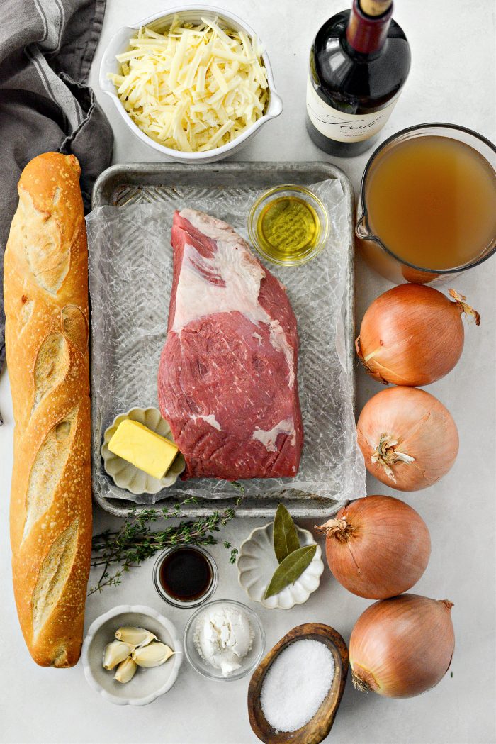 ingredients for French Onion Pot Roast