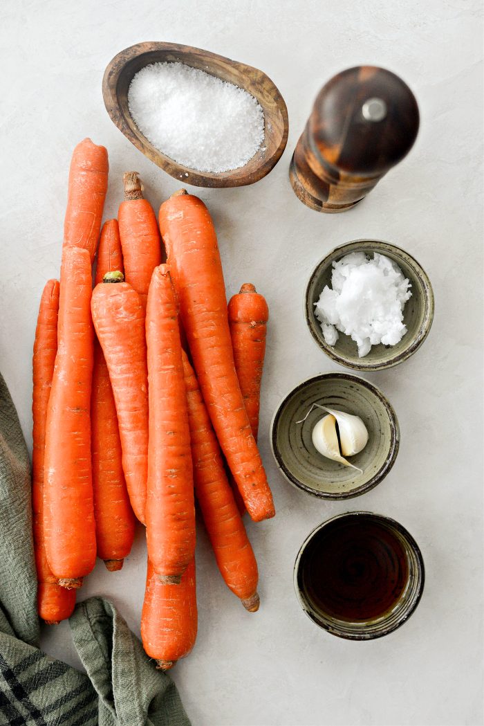 Ingredients for Maple Glazed Carrots