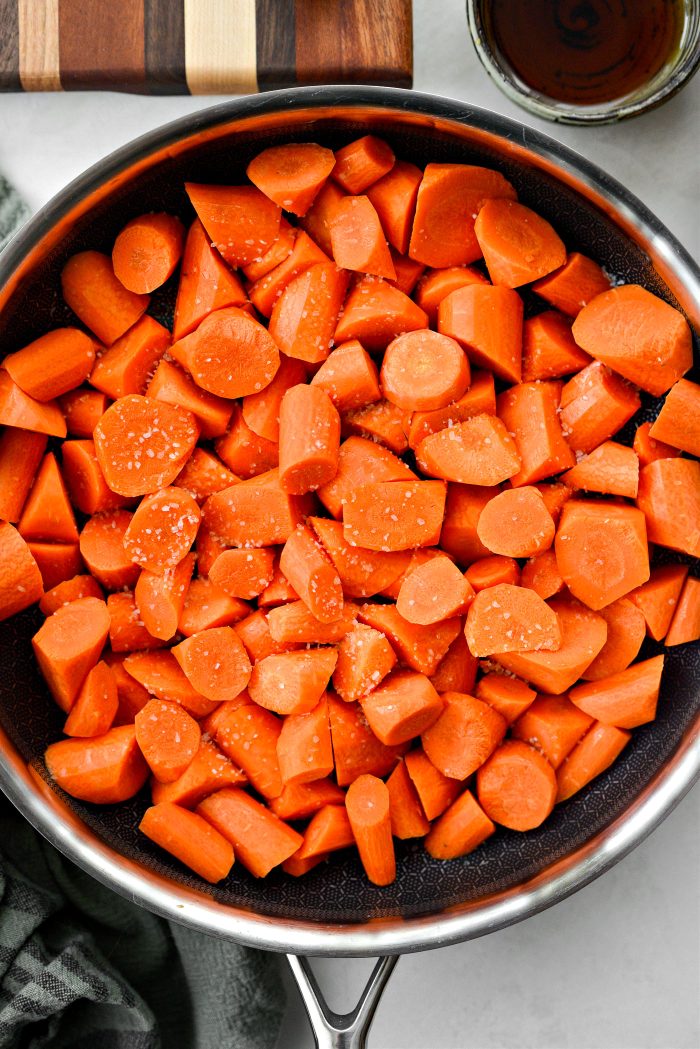 add in carrots and salt