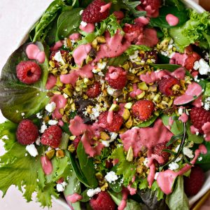 Raspberry Pistachio Salad