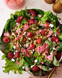 Raspberry Pistachio Salad