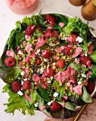 Raspberry Pistachio Salad