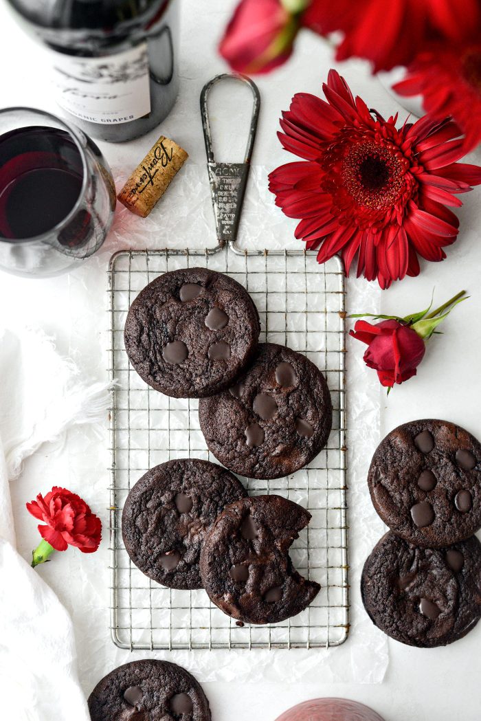 Double Dark Chocolate Merlot Cookies