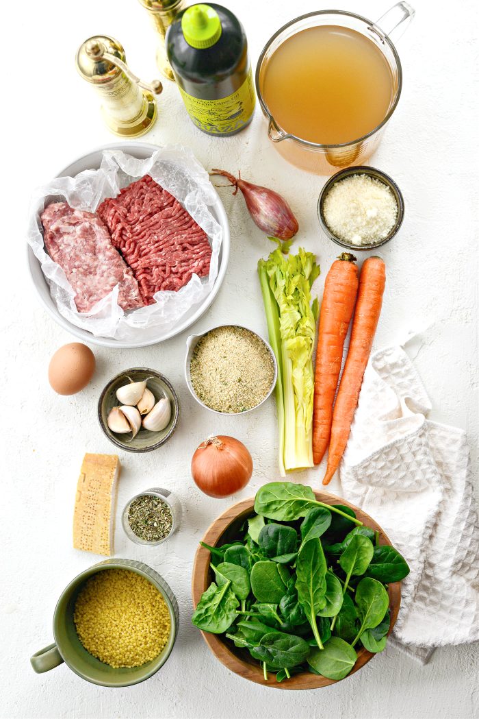 Italian Wedding Soup ingredients