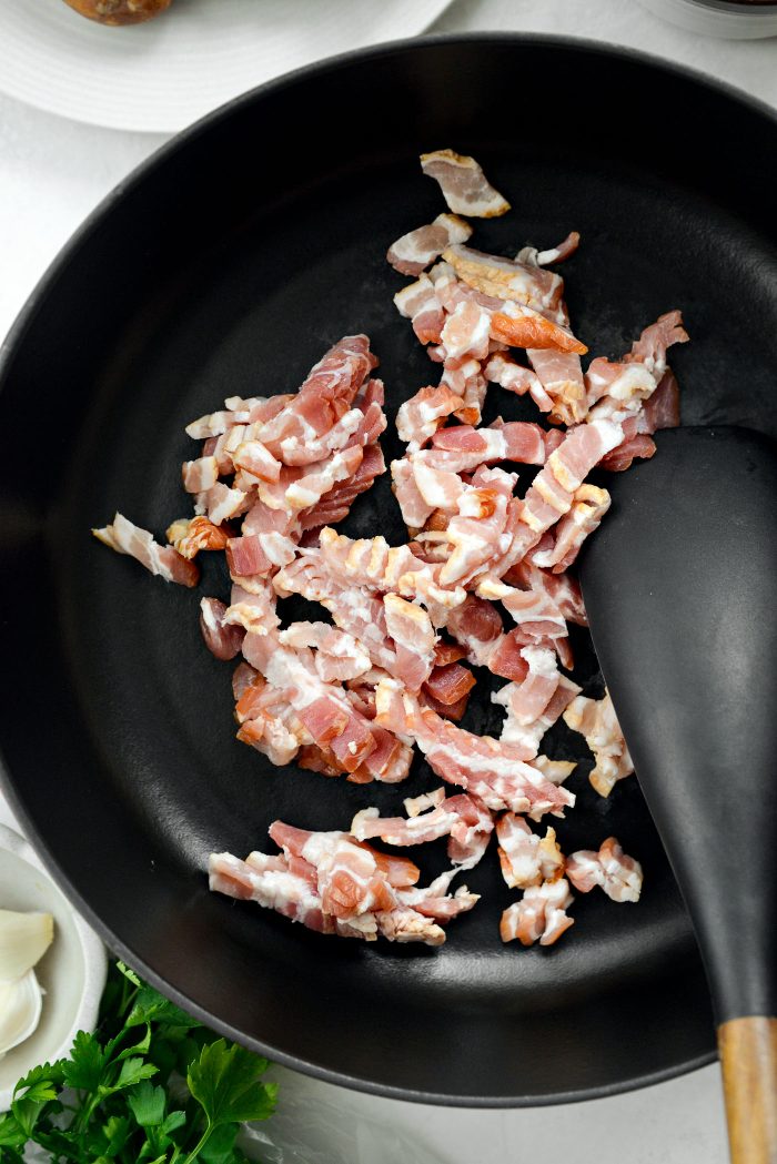 add bacon to pan