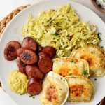 Sheet Pan Pierogies and Kielbasa