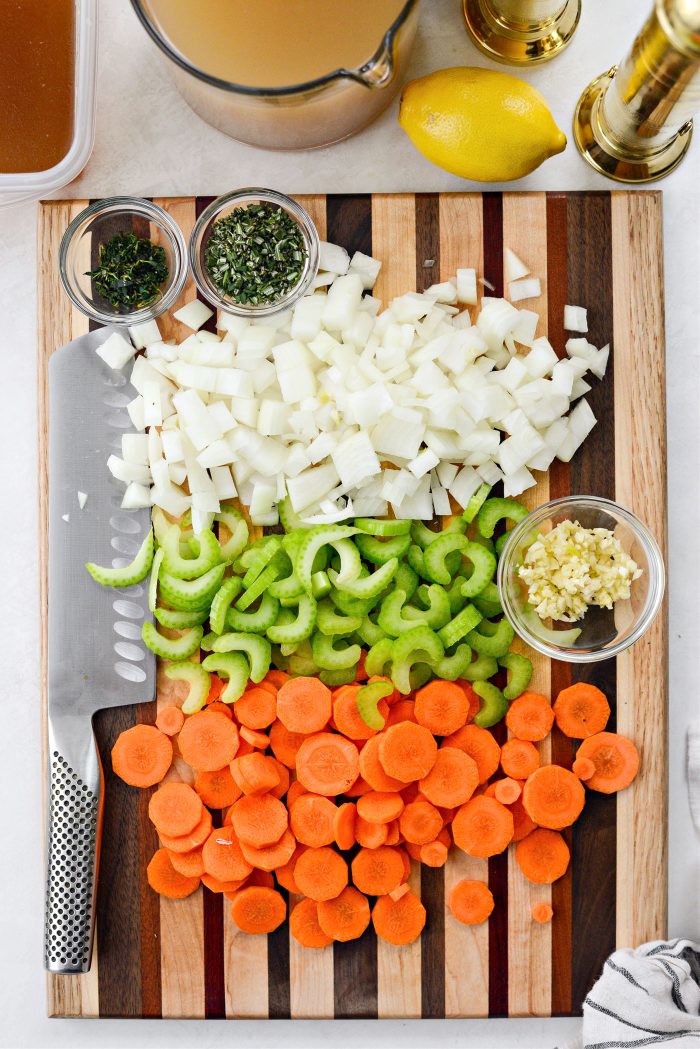 prep veggies and herbs