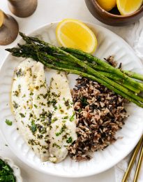 Sheet Pan Lemon Garlic Tilapia with Asparagus